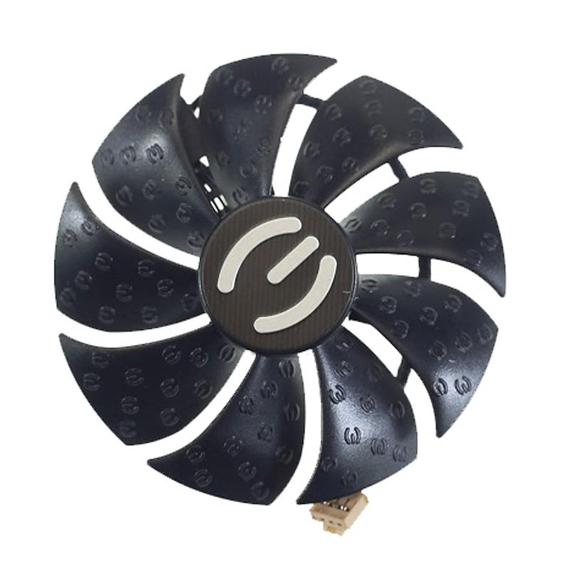 LTANDBR 87MM PLD09220S12H RTX3080 RTX3070 Graphics Card Fan Replacement for EVGA GeForce RTX 3070 3080 TI 3090 FTW3 Cooler Fan (Black B-Fan) - Image 1
